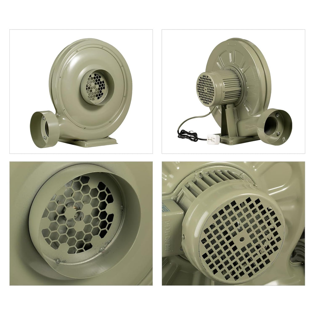 Cloudray 750W Industrial Fan Industrieller Abluftventilator 220V 50Hz Zentrifugalventilator für CO2 Laser Engraving Cutting Machine, High Air Volume, Hoher Luftdruck, Low Noise, Leicht Installierbar