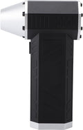 Mini-Jet-Ventilator, Bürstenloser Motor, Elektrischer Luftzerstäuber, Hohe Geschwindigkeit, für Reisen und Camping, Tragbar, Leicht (Schwarzes Silber)