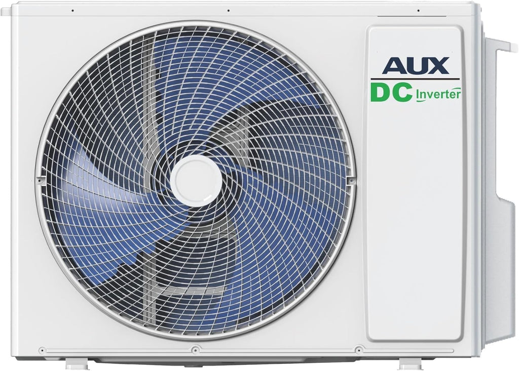 A++ AUX Klimaanlage Set 27000 BTU (7,9kW) - Außengerät + 2× 12000 BTU Wandgerät mit WLAN - R32 Kältemittel - Hochglanz Schwarz - leise Multi Split für 2 Räume - smart & anschlussfertig