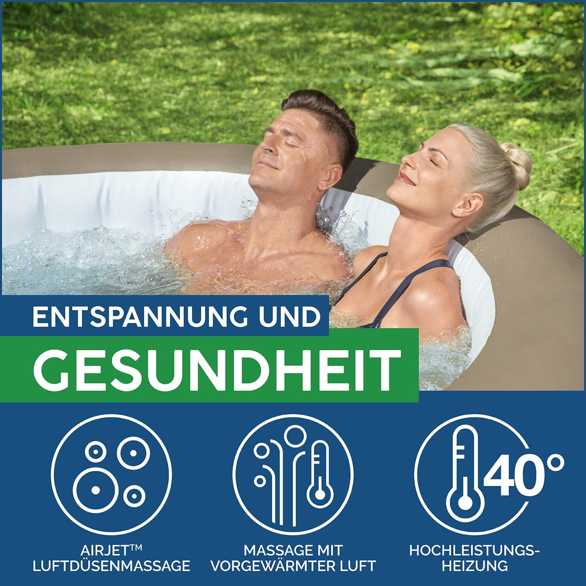 Bestway® Lay-Z-SPA® Whirlpool Palm Springs AirJet Ø 196 x 71 cm, rund