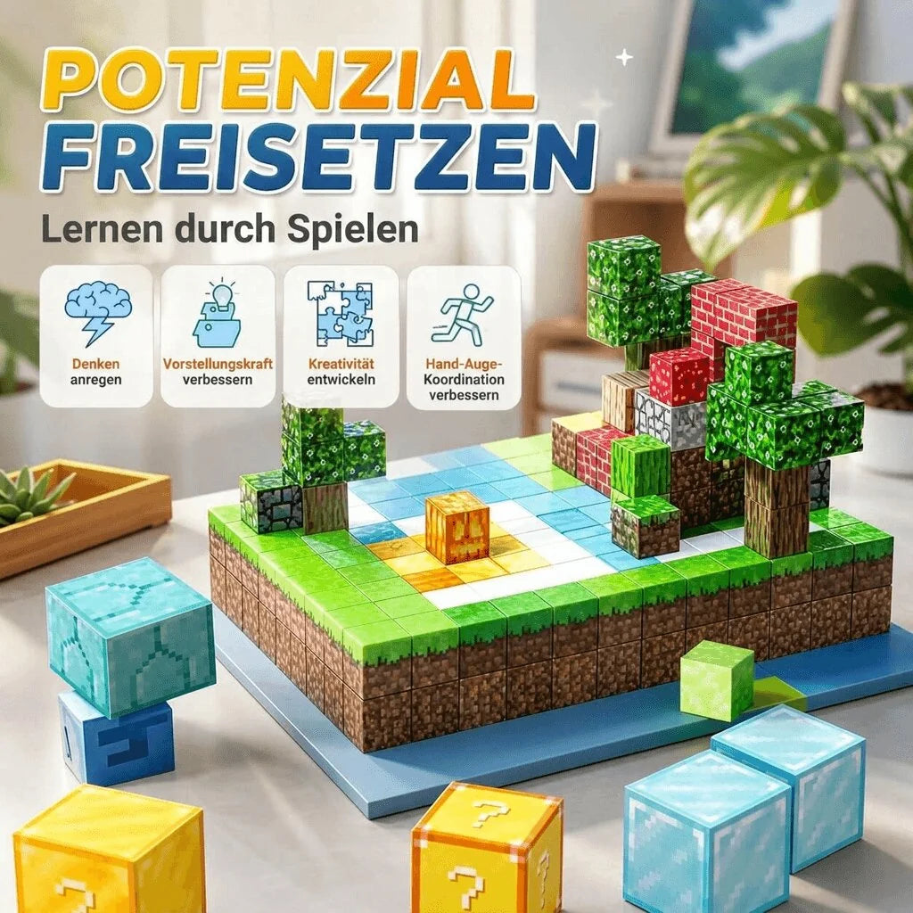 Magnetische Bausteine Set für Kinder | Magnetikon
