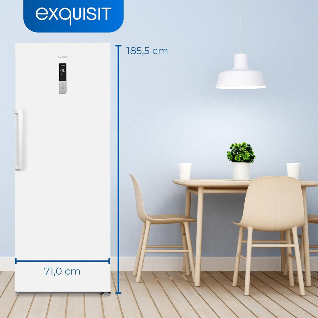 Exquisit Gefrierschrank GS380-NF-H-050D weiss | No Frost | Nutzinhalt: 380 L | Temperaturregelung | Alarm