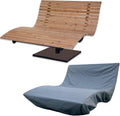 Waldsofa Swing + Schutzhülle, drehbar 360°, Lärche, für 2-3 Personen, Sonnenliege, Wellenliege, Relaxliege, Himmelsliege, Holzliege für den Garten