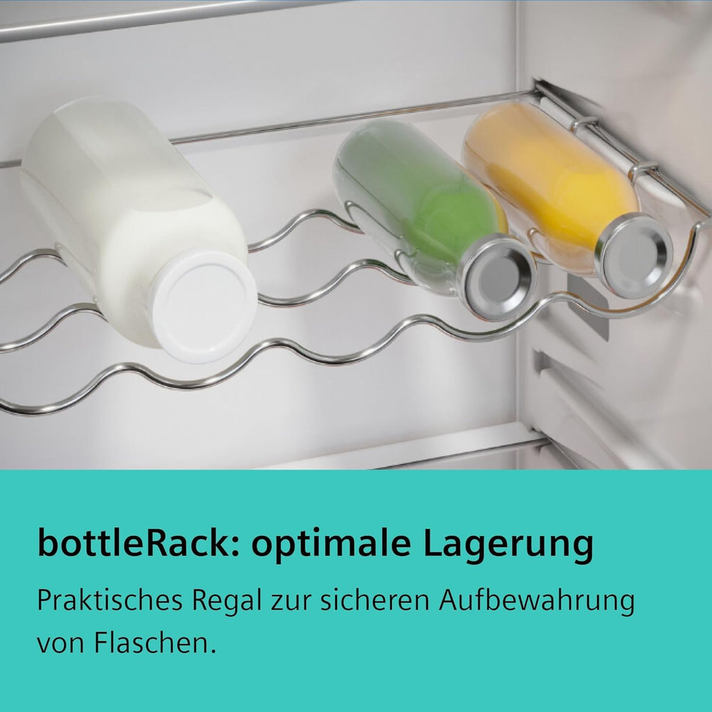 Siemens KI31RADD1 iQ500, Einbau-Kühlschrank, 102,5 x 56 cm Nische, 165 L, Made in Germany, sehr Leise, hyperFresh Box, längere Frische, LED-Beleuchtung, superCooling, autoAirflow, Flachscharnier