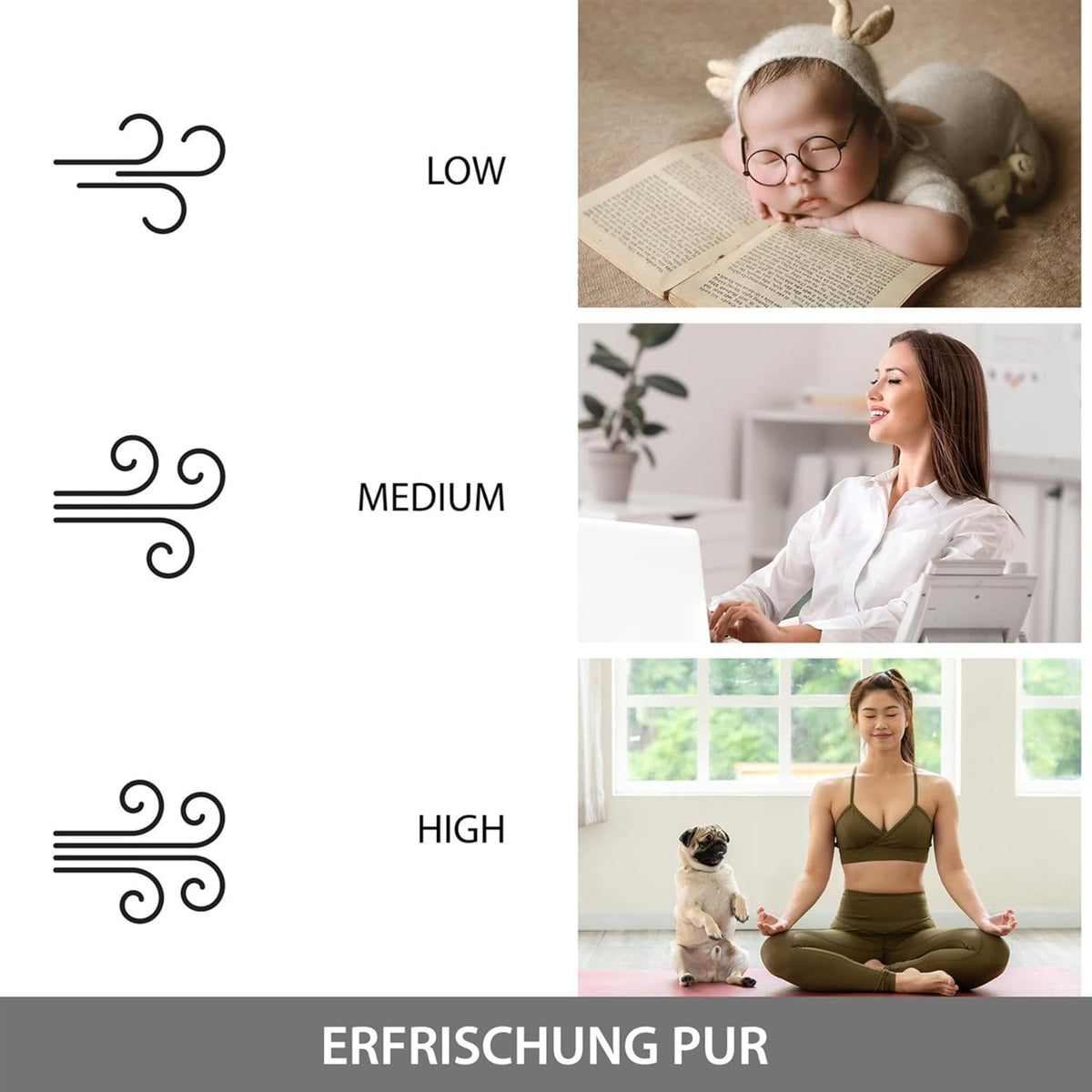 Syntrox Verdunstungskühler Windo | Luftkühler mit Wasser | Luftbefeuchter, Einstellbare Geschwindigkeiten und Timer, Effektive Kühlung gegen trockene Luft, für zuhause und Büro