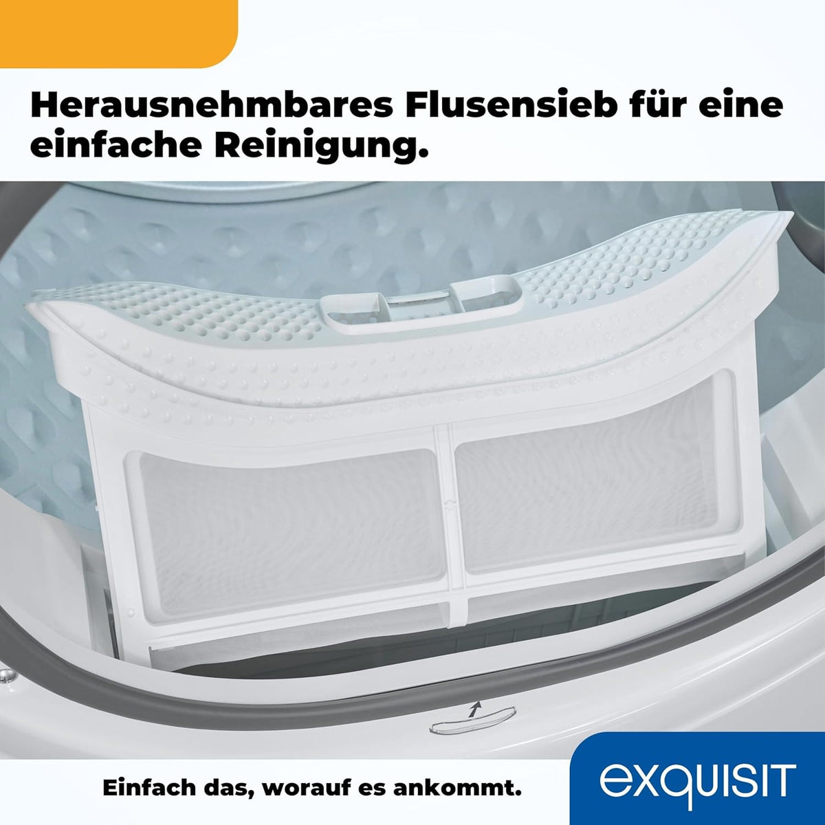Exquisit Wärmepumpentrockner, 8kg Trockner mit 16 Programmen, Startzeitvorwahl, Knitterschutz, TWP803-030E weiss