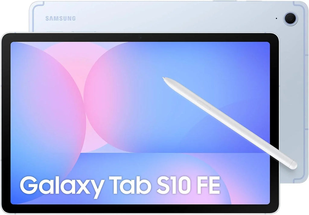 Galaxy Tab S10 FE 256GB, Tablet Android + S Pen, Galaxy AI, 8GB RAM, Pantalla de 10,9", Batería de Larga Duración, Azul, Garantía del Fabricante 3 Años + 1 Año Extra