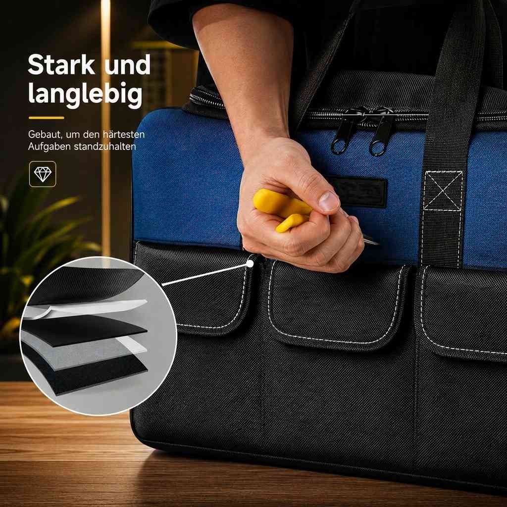 Werkzeugtasche mit Fächern & Schultergurt | Werkvalet
