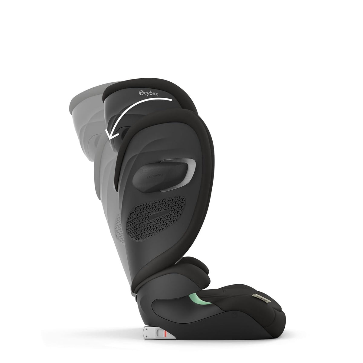 CYBEX Gold Kinder-Autositz Solution G i-Fix, Für Autos mit und ohne ISOFIX, Ab ca. 3 bis 12 Jahre (100 - 150 cm), Ab ca. 15 bis 50 kg, Lava Grey