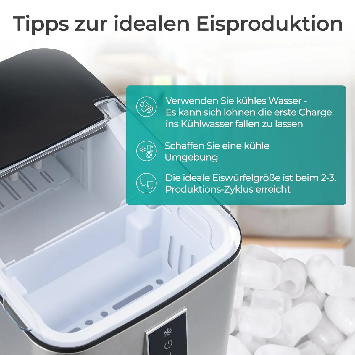 Eiswürfelmaschine 1L