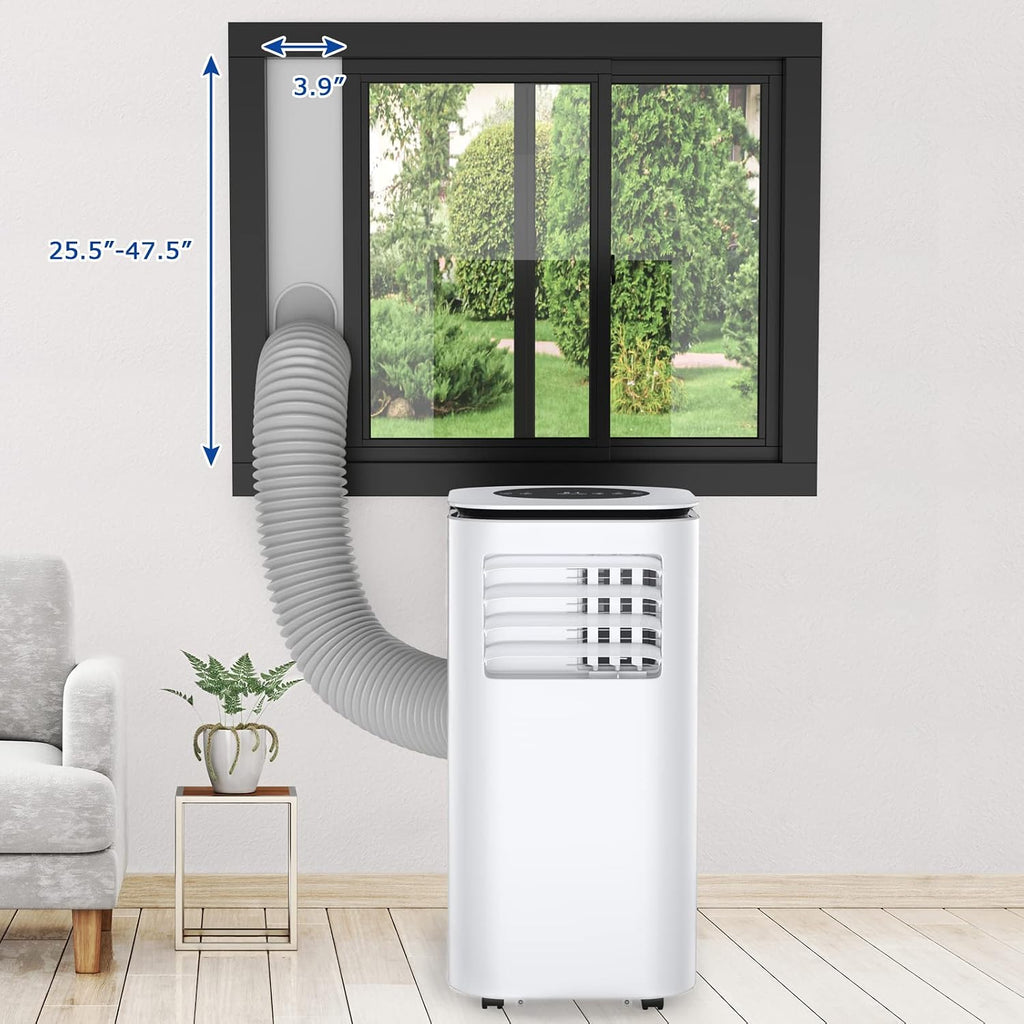 ARLIME 9.000 BTU (6500 BTU SACC) Tragbarer Luftentfeuchter Klimaanlage, tragbare AC-Einheit mit Fernbedienung, kühlt bis zu 350 Quadratmeter, Boden-Klimaanlage mit Fenster-Kit für Zimmer, Büro