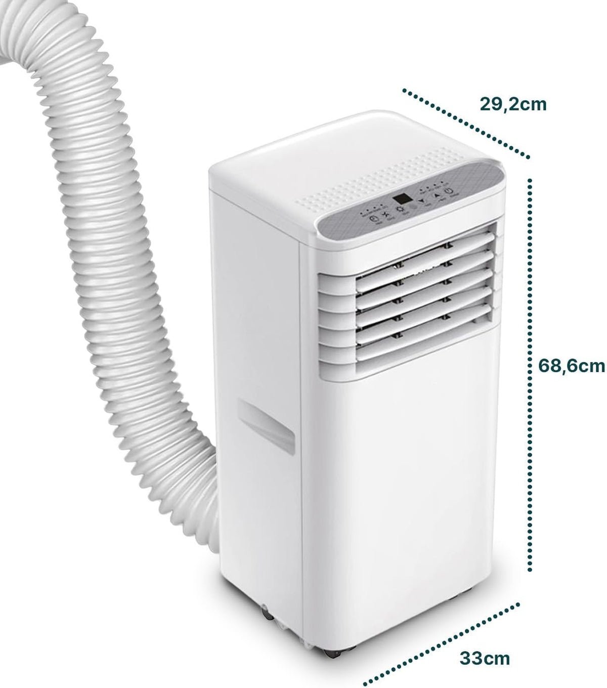 Avilia Mobiles Klimagerät 9000 BTU 3 in 1 – Luftentfeuchter, Kühler und Ventilator | Klimagerät ohne Außeneinheit für Zuhause und Büro