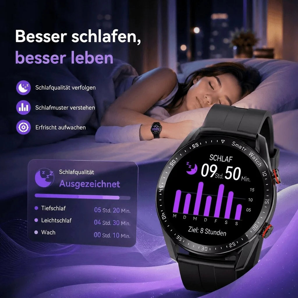 Smartwatch für Herren mit Gesundheitsfunktionen | Vigorion