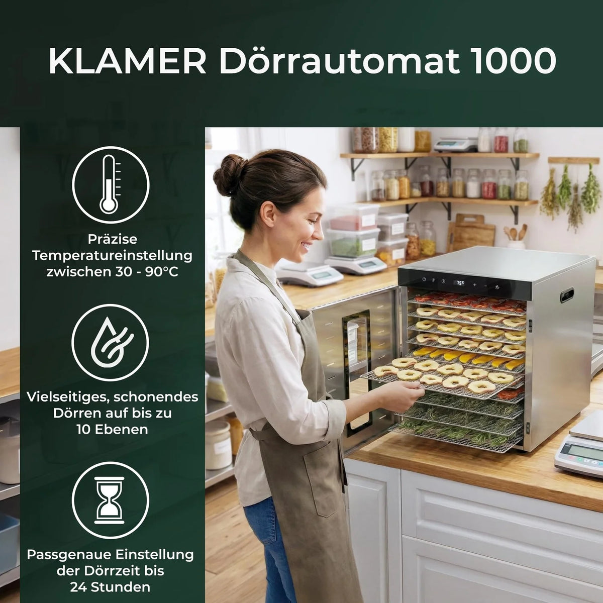 Dörrautomat Edelstahl 1000