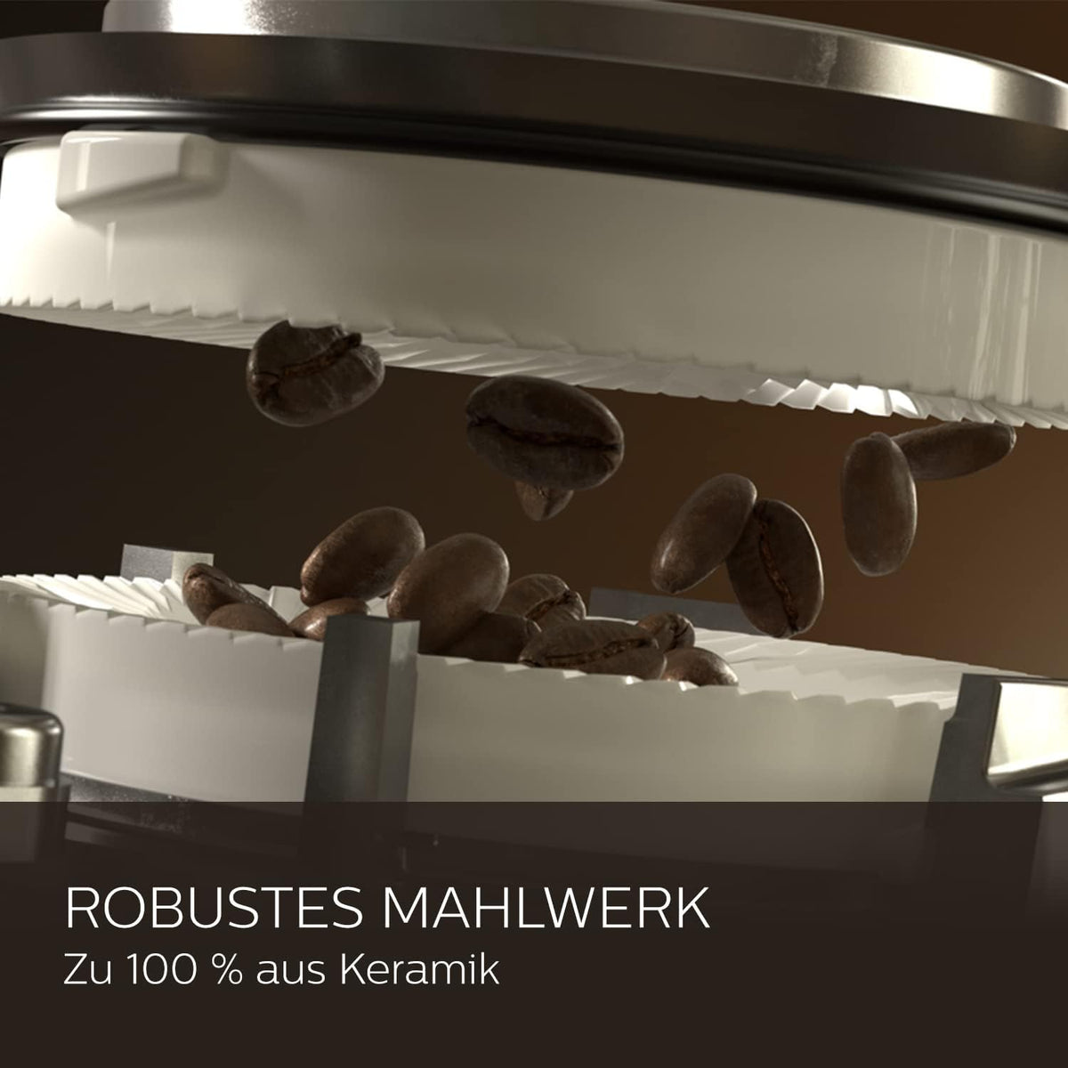 Saeco GranAroma Kaffeevollautomat mit 14 Kaffeespezialitäten, intuitives Farbdisplay, 4 Benutzerprofile, Keramikmahlwerk, Edelstahl-Schwarz (SM6585/00)