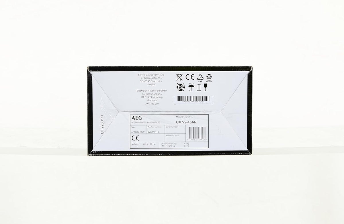 AEG Ergorapido CX7-2-45AN 2in1 Akku-Staubsauger / beutellos / Tierhaardüse / bis zu 45 Min. Laufzeit / freistehend / 180° Drehgelenk / Bürstenreinigungsfunktion / LED-Licht / rot / Exklusiv bei Amazon