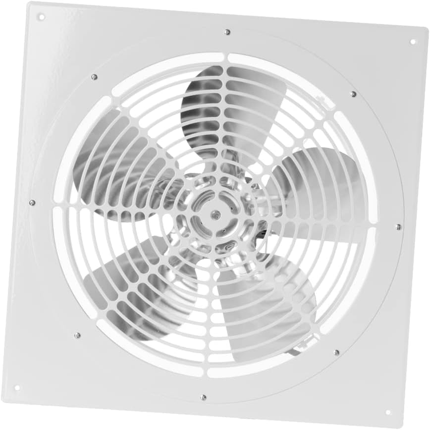 Ø 315mm Wand befestigter Abluftventilator Rohrlüfter Wand Niederdruck Ventilator Wandflansch Zu-Abluft Ø 315mm Weiß metall