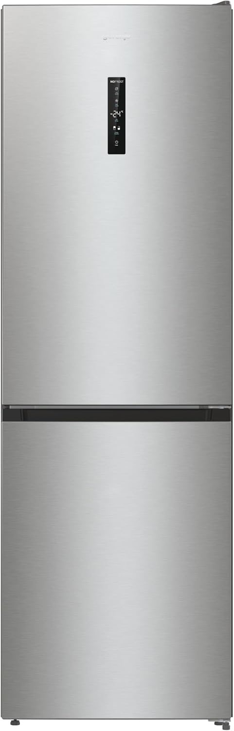 Gorenje NRK61CA2XL4Z Kühl-Gefrierkombination/NoFrostPlus/Multiflow 360° / ConvertZeroZone/AdaptTech/LED Display / 185 cm/Kühlteil 255 l/Gefrierteil 106 l / 35 dB/EEK: C/Edelstahl