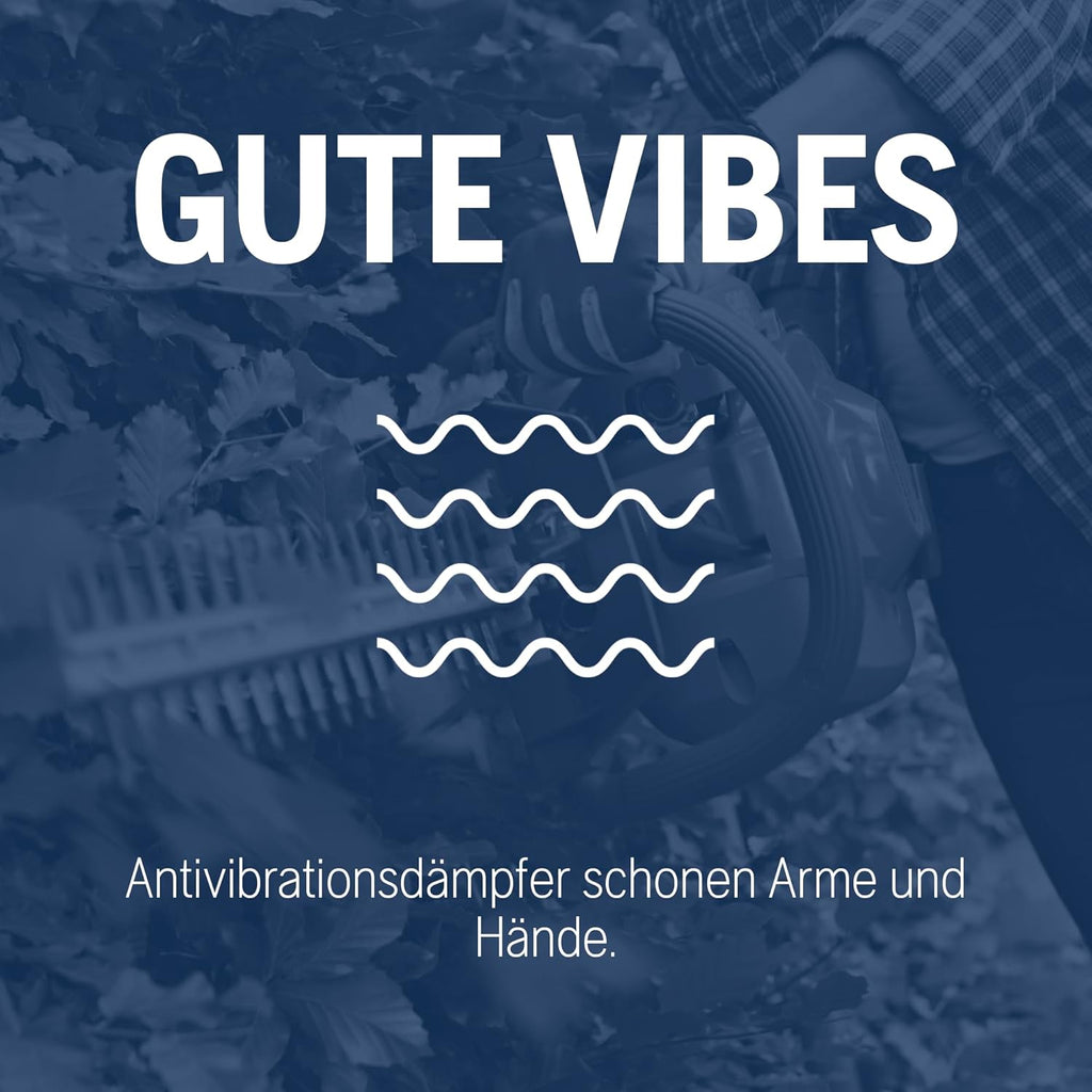 Husqvarna 122HD60 Benzin-Heckenschere - 21,7-cm³-Motor, 59-cm-Dual-Action-Messer, LowVib®-Vibrationsreduzierung, Smart Start®-Technologie, Verstellbarer hinterer Handgriff