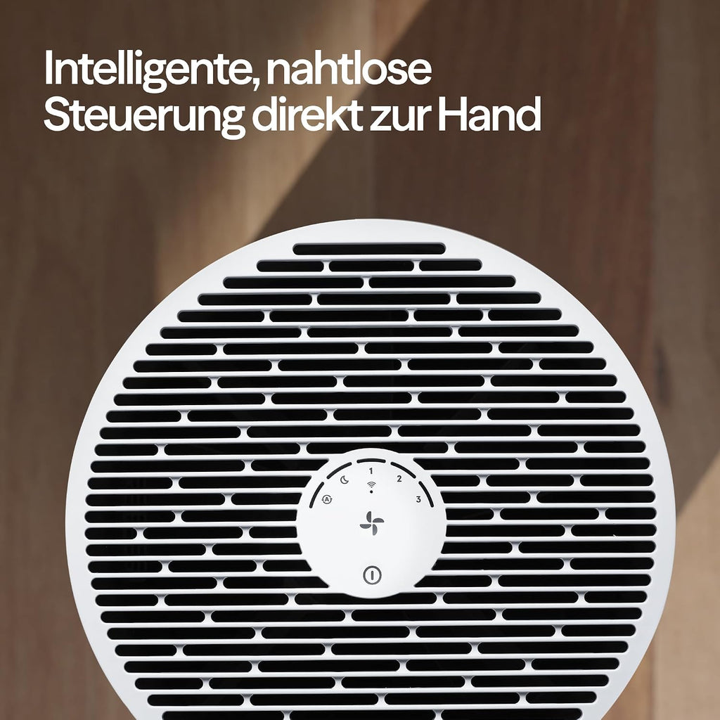 BLUEAIR Luftreiniger für Räume bis 43 m² – Smart, Leise, HEPASilent Technologie, Ideal für Zuhause, Schlafzimmer, Kinderzimmer, Gegen Staub, Allergene, Rauch, Schimmel, Tierhaare – Blue Pure 511i Max
