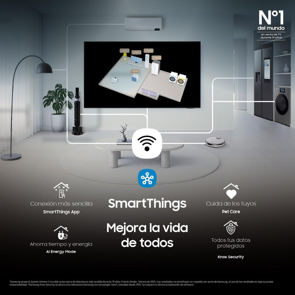 Samsung TV 24 Pulgadas Full HD F6005 4K Smart TV, Más Contraste con HDR, Sonido Que Sigue a la acción con OTS Lite, TV Plus y Tus Datos protegidos Knox Security