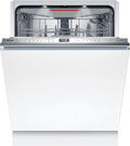 Bosch SMV6ECX10E Serie 6 Einbau-Geschirrspüler komplett versenkbar, Home Connect, Extra Clean Zone: Intensive Reinigung bei hartnäckigen Verschmutzungen, Remote-Diagnose, EmotionLight, 60 cm