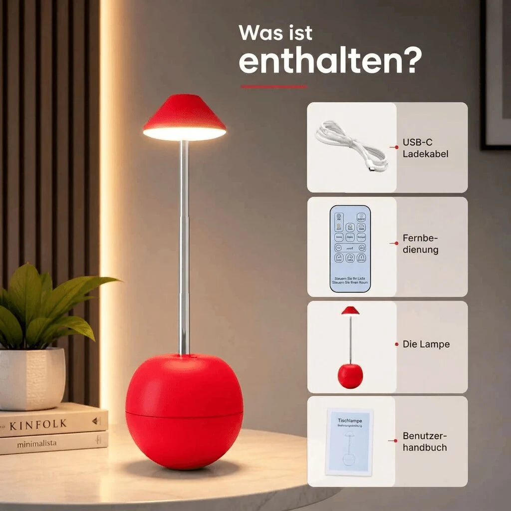 LED Tischlampe mit Fernbedienung | Fernschein