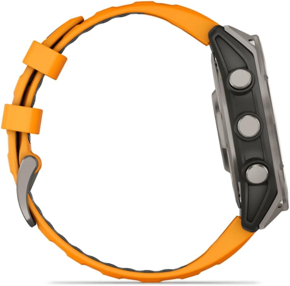 Amoled Smartwatch Fenix 8-47 mm | Bis zu 29 Tage Akkulaufzeit | Die ultimative Smartwatch mit integrierter LED-Taschenlampe, Gesundheitsüberwachung