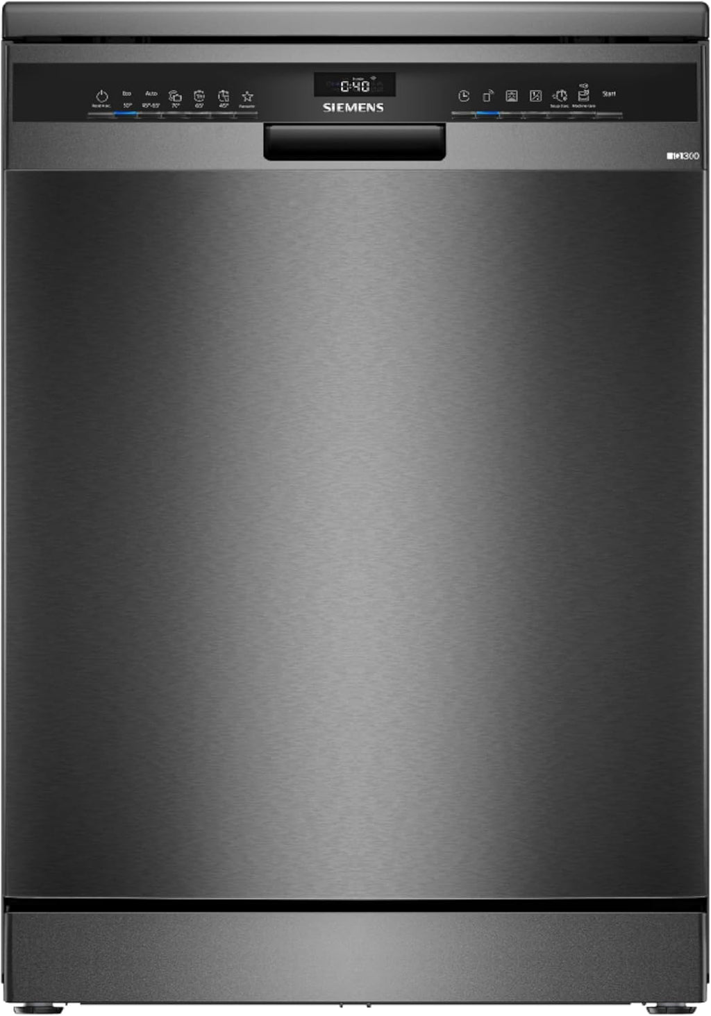Siemens SN23EC03ME iQ300 Freistehender Geschirrspüler, 60 cm breit, varioFlex-Korb und varioSchublade, varioSpeed Plus, Favoritentaste, autoOpen dry, aquaStop, iQdrive, Home Connect