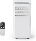 Tragbare Klimaanlage, 8000 BTUs 3-IN-1 Leise AC Einheit mit Fernbedienung, Tragbare Klimaanlage Eingebauter Luftentfeuchter, Ventilator, Auto, Schlafmodi, Abluftschlauch & Fenster-Kit, Weiß