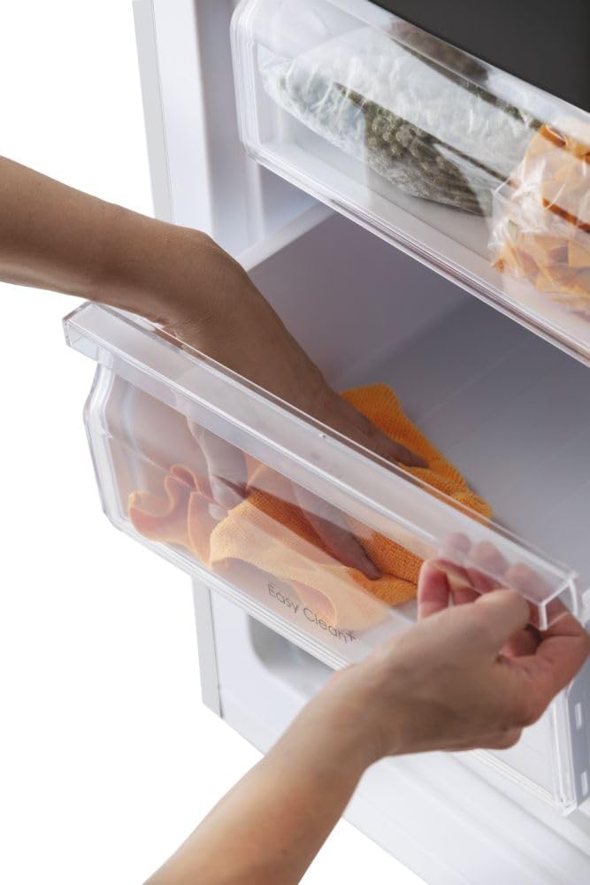 Candy CCG1L314EW – kombinierter Kühlschrank, BxHxT 1440 x 470 x 495 cm, 157 l, Gemüseschublade, mechanische Temperaturregelung, LED-Beleuchtung, umkehrbare Tür, 39 dB, weiß, Klasse E