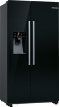 Bosch KAD93ABEP Serie 6 Amerikanischer Side-by-Side Kühlschrank, 178,7 x 90,8 cm, 371 L Kühlen & 191 L Gefrieren, Eis- und Wasserspender mit Wasseranschluss,No Frost, XXL-Fassungsvermögen