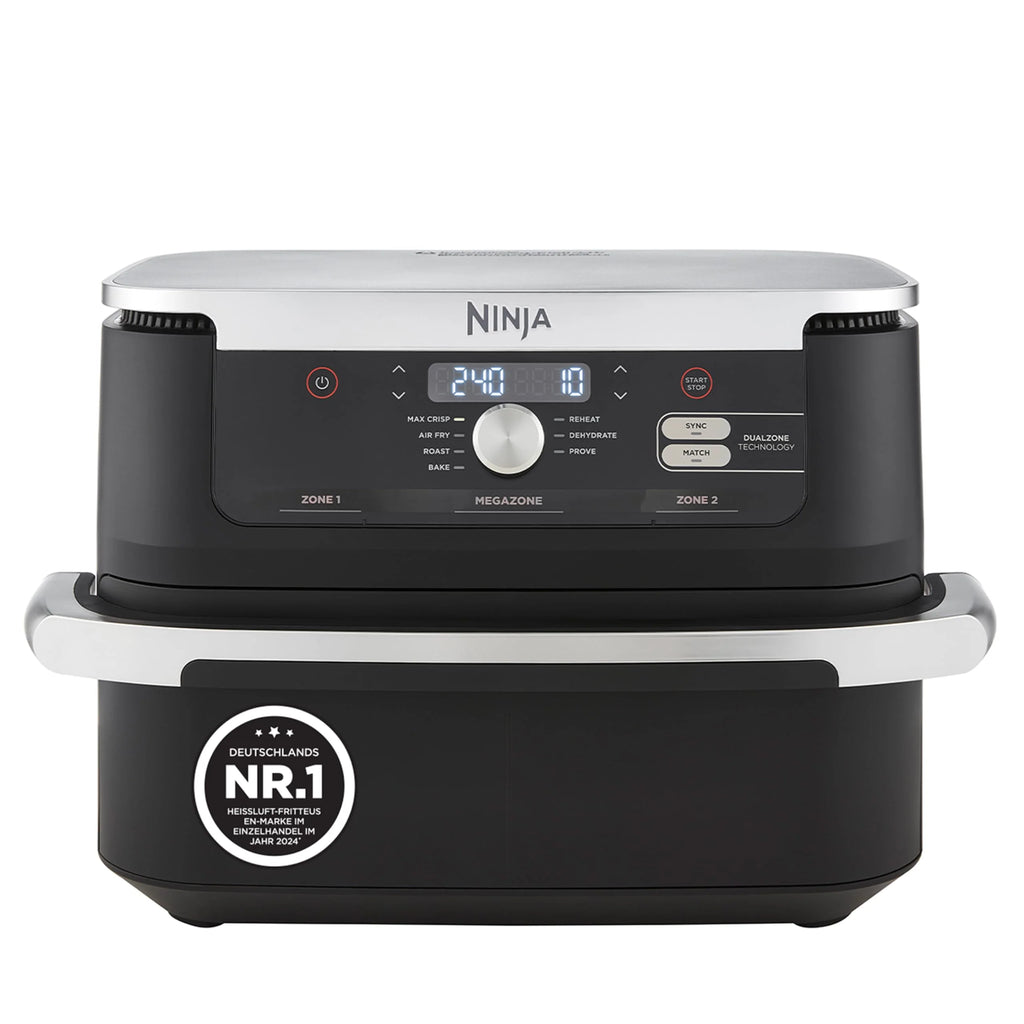 Ninja AF500EUCP Foodi FlexDrawer Heißluftfritteuse 10,4L – 7 Funktionen, Dual Zone, 2470W, Schwarz/Kupfer