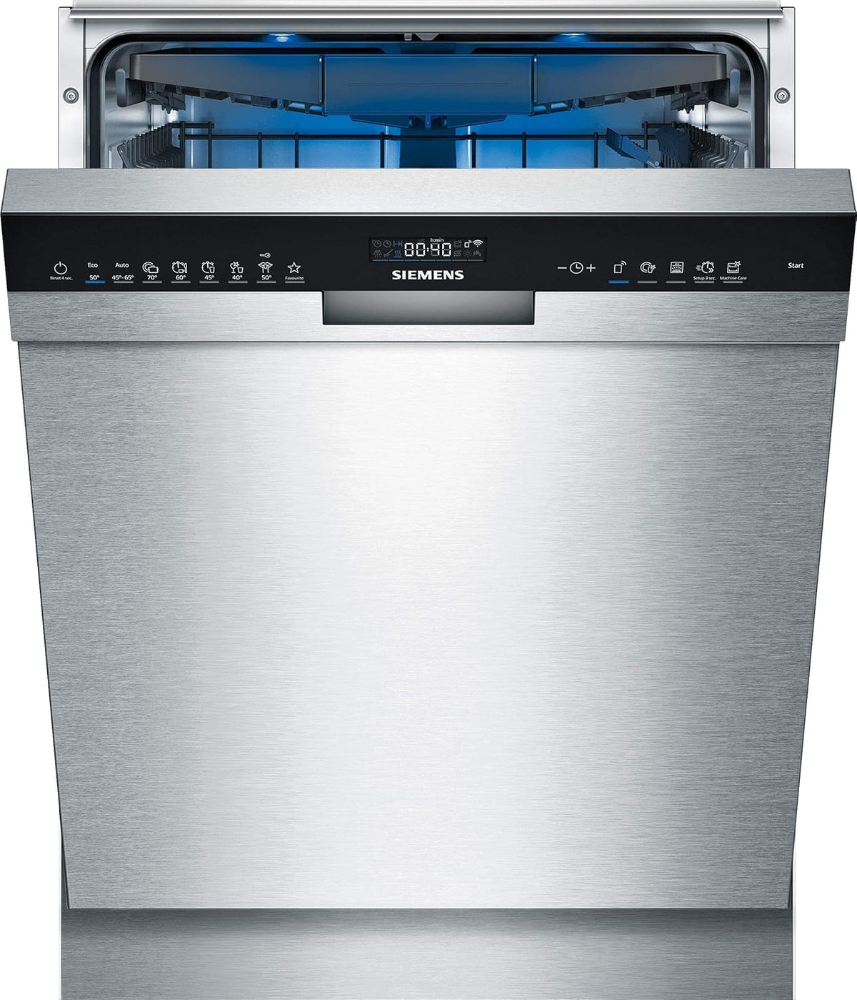 Siemens SN63EX14VE, iQ300 Smarter Geschirrspüler, Vollintegrierte Spülmaschine mit Besteckschublade, 60 cm, Auto Türöffnung dank autoOpen dry, Besonders leise durch iQdrive-Motor, infoLight aquaStop