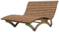 Waldsofa Classic, WPC-Latten, für 2-3 Personen, Sonnenliege, Außenliege, Wellenliege, Relaxliege, Liege für den Garten, feuerverzinkt