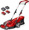 Einhell Akku-Rasenmäher RASARRO 36/36 Kit Power X-Change (36 V, 36 cm Schnittbreite, bis 400 m², 45L Fangkorb, 25-75 mm Schnitthöhe, inkl. 2 x 3,0 Ah Plus Akkus + 2X Ladegerät)