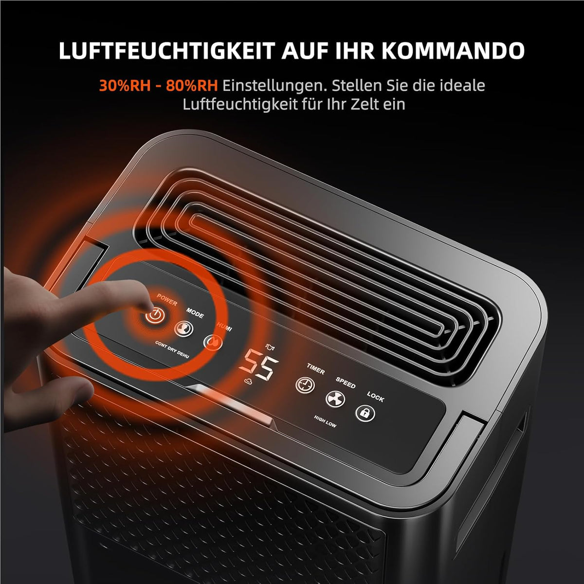 SPIDER FARMER Aufgerüstete Luftentfeuchter Grow Box 12L Luftentfeuchter Elektrisch mit RJ12 Kabel Abflussrohr, Automatische Abtauung, 24H Timer Funktion, Raumentfeuchter für Growzelt Keller Pflanzen