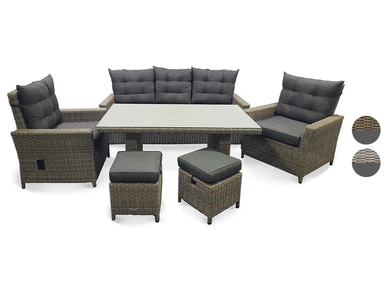 Alu-Luxus Dining-Set »Asti«, 6-teilig