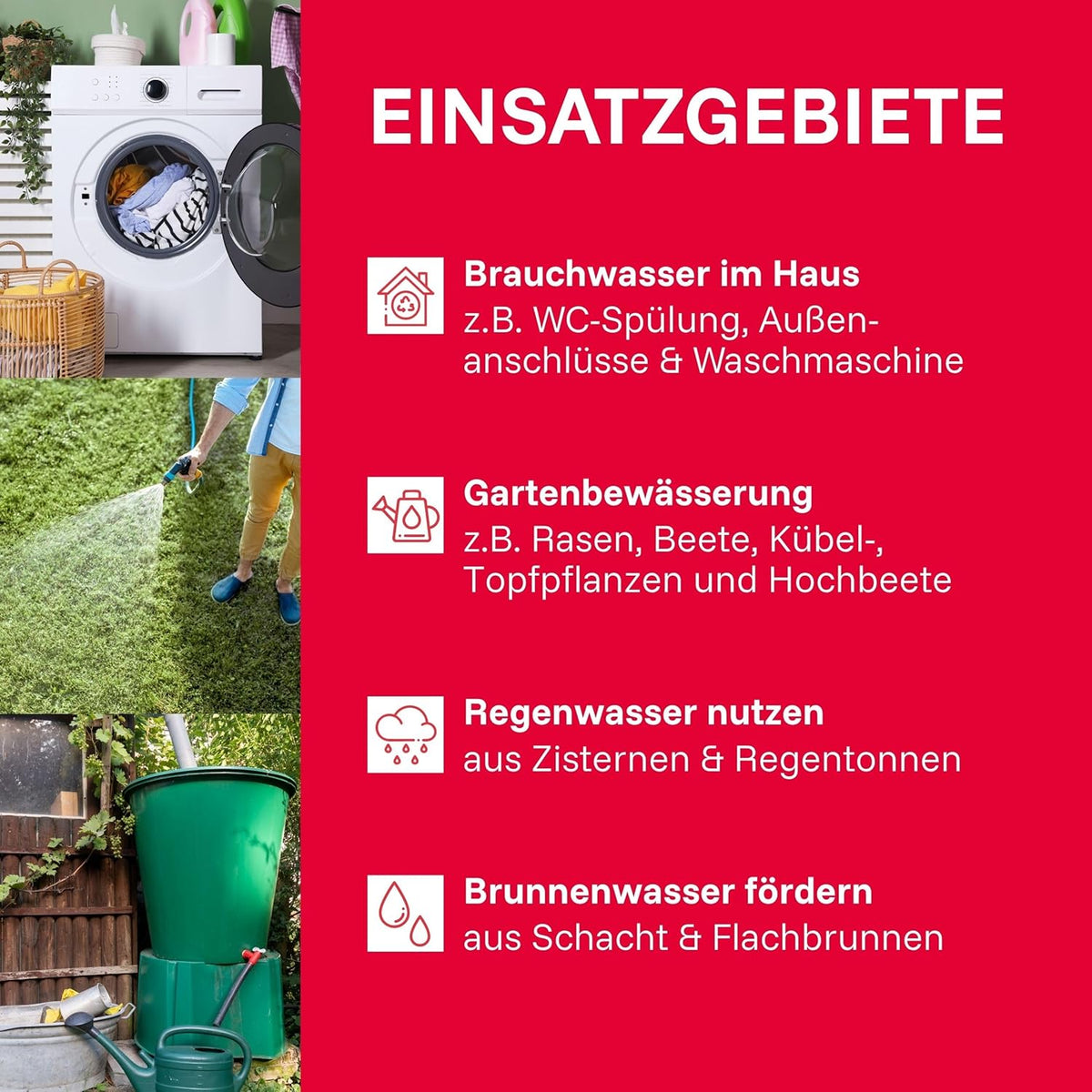T.I.P. Hauswasserwerk HWW 4500 INOX aus Edelstahl mit 1200 W Leistung I 4350 l/h Fördermenge bis 50 m Höhe I 5 bar Druck mit Manometer I 22 L Kessel I robust, korrosionsfrei, sicher mit Überlastschutz