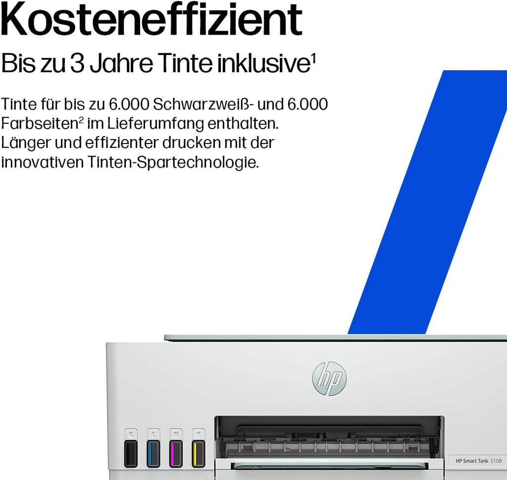 Smart Tank 5108 3-in-1 Multifunktionsdrucker (WLAN; Mobiles Drucken) – 3 Jahre Tinte inklusive, 3 Jahre Garantie, großer Tintentank, hohe Reichweite, Drucken in hoher Qualität