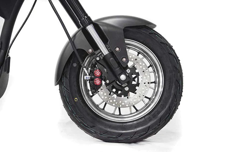 Elektro-Chopper Mangosteen M1 in Matt-Rot – 2000W Hochleistungsmotor und Stilvoll