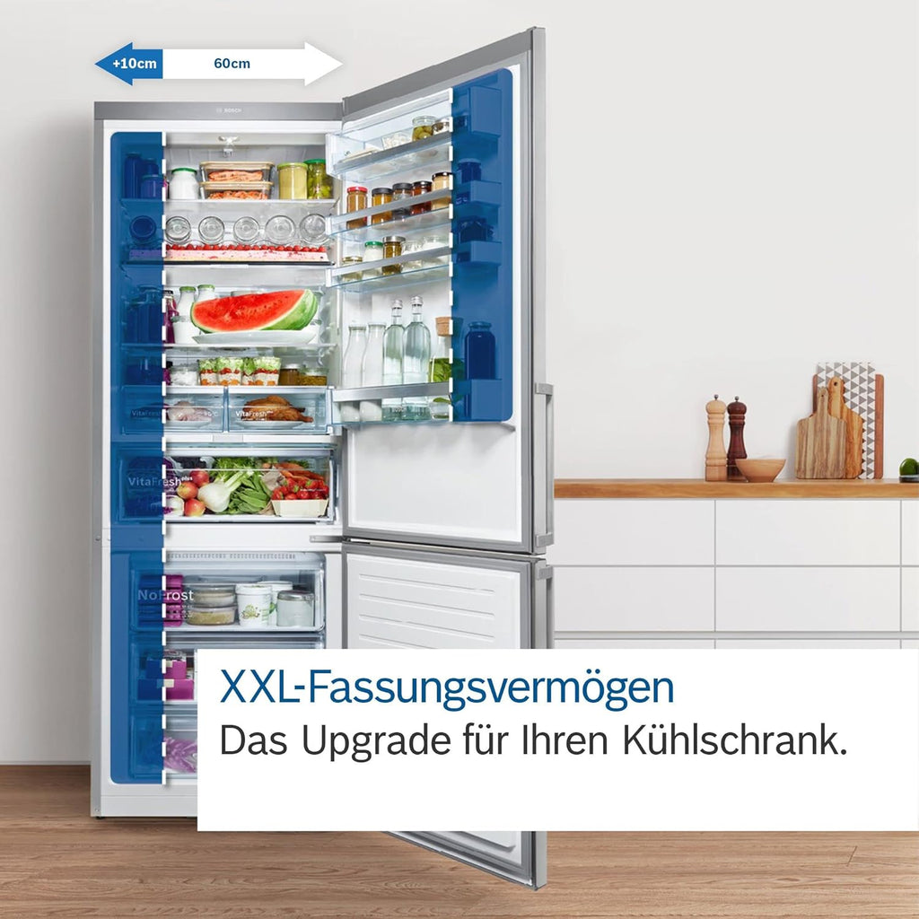 Bosch KGN49VICT Serie 4 Kühl-Gefrier-Kombination, 203 x 70 cm, 313 L Kühlen & 127 Gefrieren, VitaFresh XXL längere Frische, LED-Beleuchtung gleichmäßige Ausleuchtung