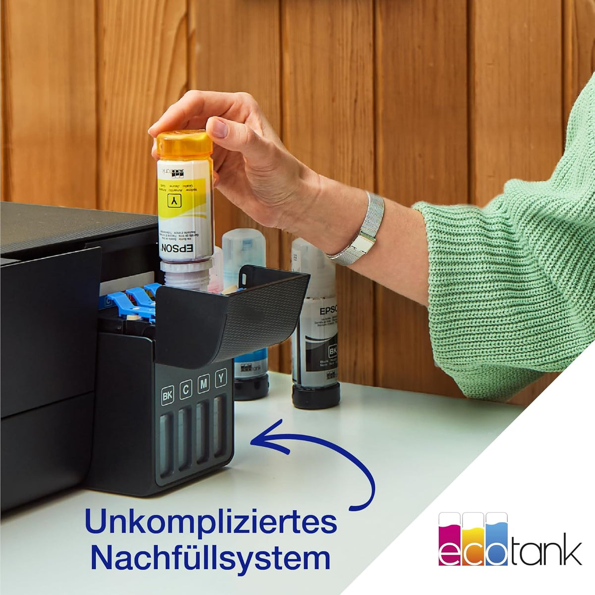 EcoTank ET-2862 Tintentankdrucker für vielbeschäftigte Haushalte WLAN A4 Drucken, Kopieren, Scannen inkl. Tinte für bis zu 3 Jahre