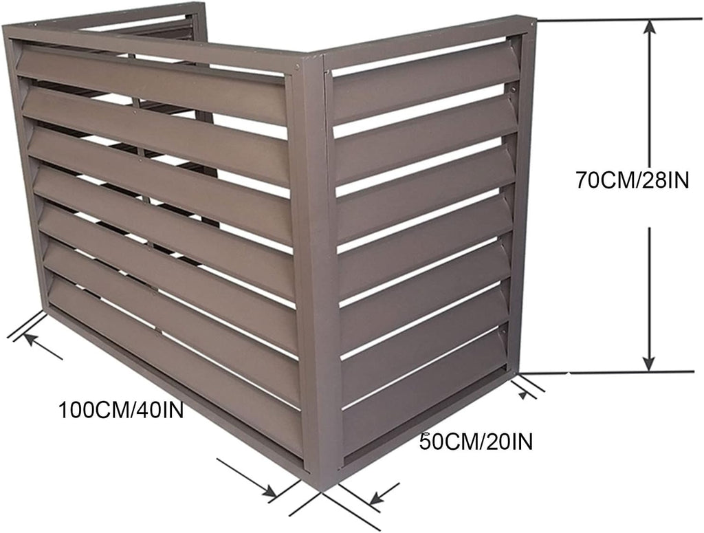 Aluminium-Sonnenschutz für Klimaanlagen, energieeffizienter Schutz, wetterfest, Zubehör für Klimaanlagen
