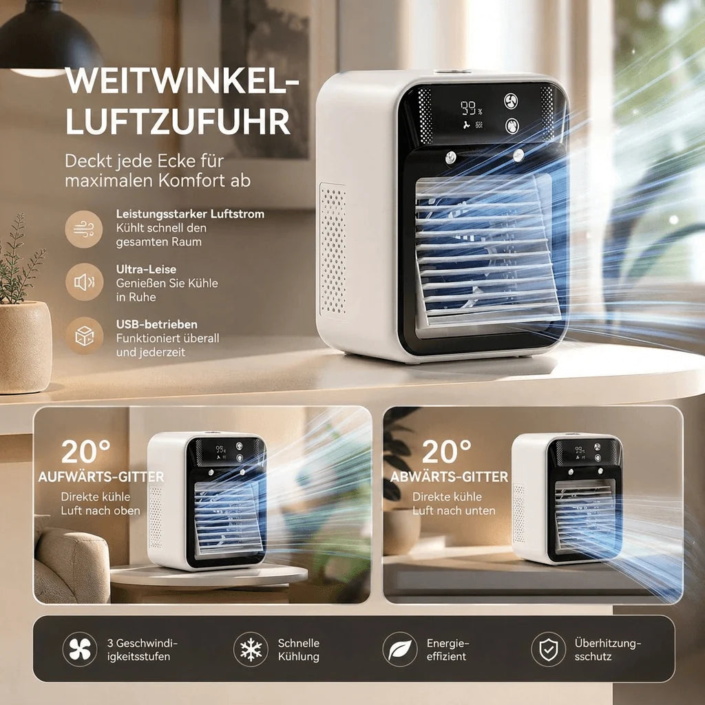 Mobiler Luftkühler mit Sprühnebel | Brisenadel
