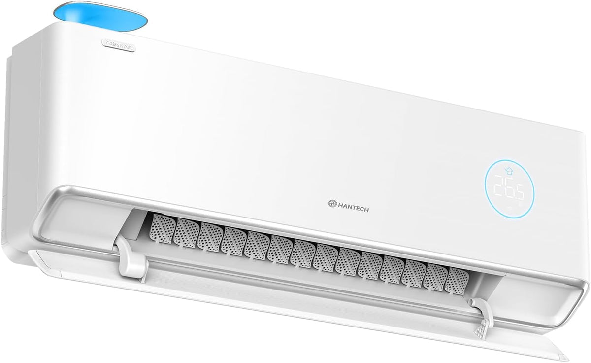 HANTECH U-Fresh Split Klimaanlage 12000 BTU 3,6 kW mit Frischluftzufuhr + 3 m Leitung & Halter