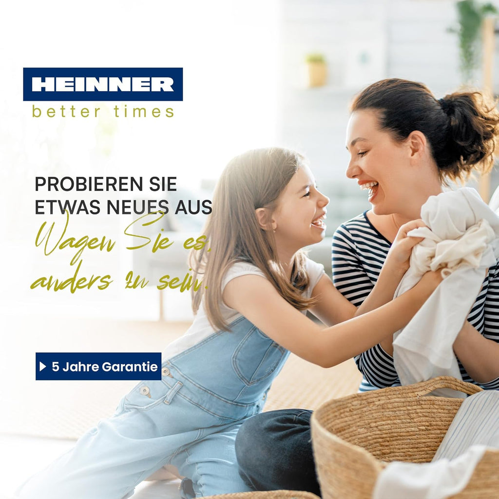 HWM-HMK1014IVTA+++ – Waschmaschine 10 kg, 1400 U/min, Inverter-Motor, 15 Programme, Touch-Display, Energieeffizienzklasse A, Grau Titan, 5 Jahre Garantie (Anthrazit, 10 KG)