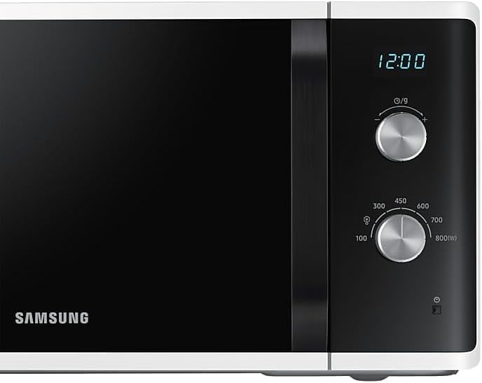 MW3500 Mikrowelle MS23K3614AW/EG / 800 W / 23 L Garraum / 48, 9 cm Breite / Kratzfester Keramik-Emaille-Innenraum / 6 Leistungsstufen / Weiß