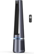Rowenta rotorloser 2 in1 Luftreinigungsventilator Eclipse QU5030 | Luftreiniger und Ventilator | Feinpartikel | 12 Geschwindigkeiten | Timer | verzögerte Startfunktion | Fernbedienung | Anthrazit