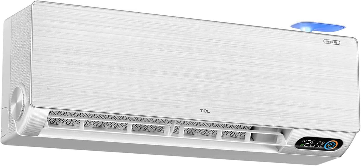 Split Klimaanlage FreshIN 12000 BTU QuadruPuri-Filter mit 360° Luftstrom, Filter-und Selbstreinigungssystem WIFI, App und Steuerung